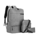 thumbnail image 2 of Puntoco Mochila de tres piezas a la moda, mochila masculina de negocios con carga USB, bolsa para ordenador portátil, bolsa para estudiantes de alta capacidad, 2 of 6