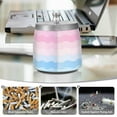 thumbnail image 6 of Yayeee Ashtray with Lid for Cigarette Smokeless Stainless Steel Home Ash Holder, Light Pink Stripes, 6 of 7