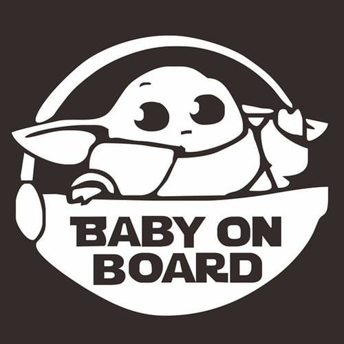 Farmacologie Ongedaan maken aardbeving AkoaDa Baby On Board Baby Cut Vinyl Decal Window Auto Sticker - Walmart.com