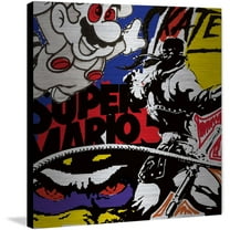 "Super Games II" Painting Print on Brushed Aluminum