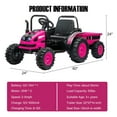 thumbnail image 2 of CazToi 12V 35W Dual Motors Ride On Tractor with Trailer  for Kids Gift for Boys Girls, 2 of 9