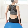 blue Exercise Ball Extra Thick Professional Grade Balance & Stability ...