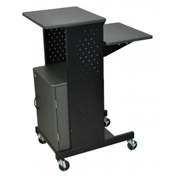 Presentation Station with Locking Cabinet