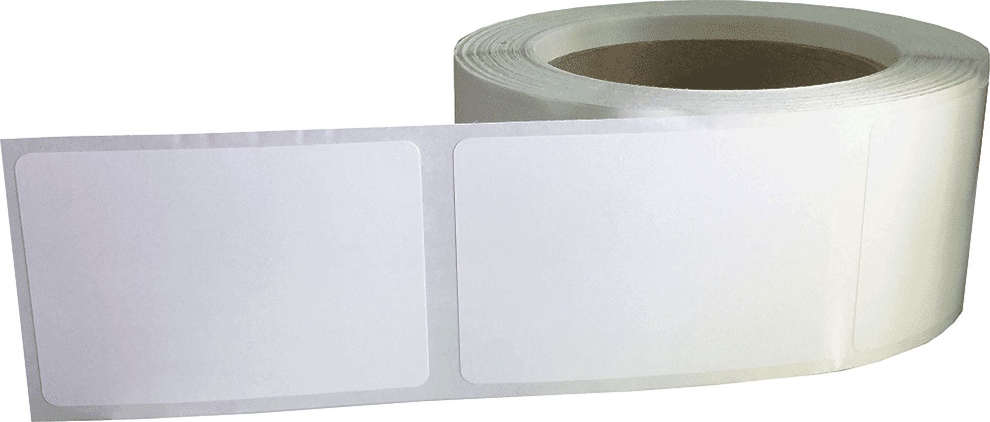 White Removable Blank Labels | 2 x 3" Inch Rectangle | 500 Pack