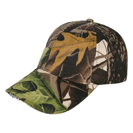 Kitem Extended Brim Adjustable 5 LEDs Anti-UV Baseball Hat Men Fishing Jogging LED Sport Hat Outdoor Accessories