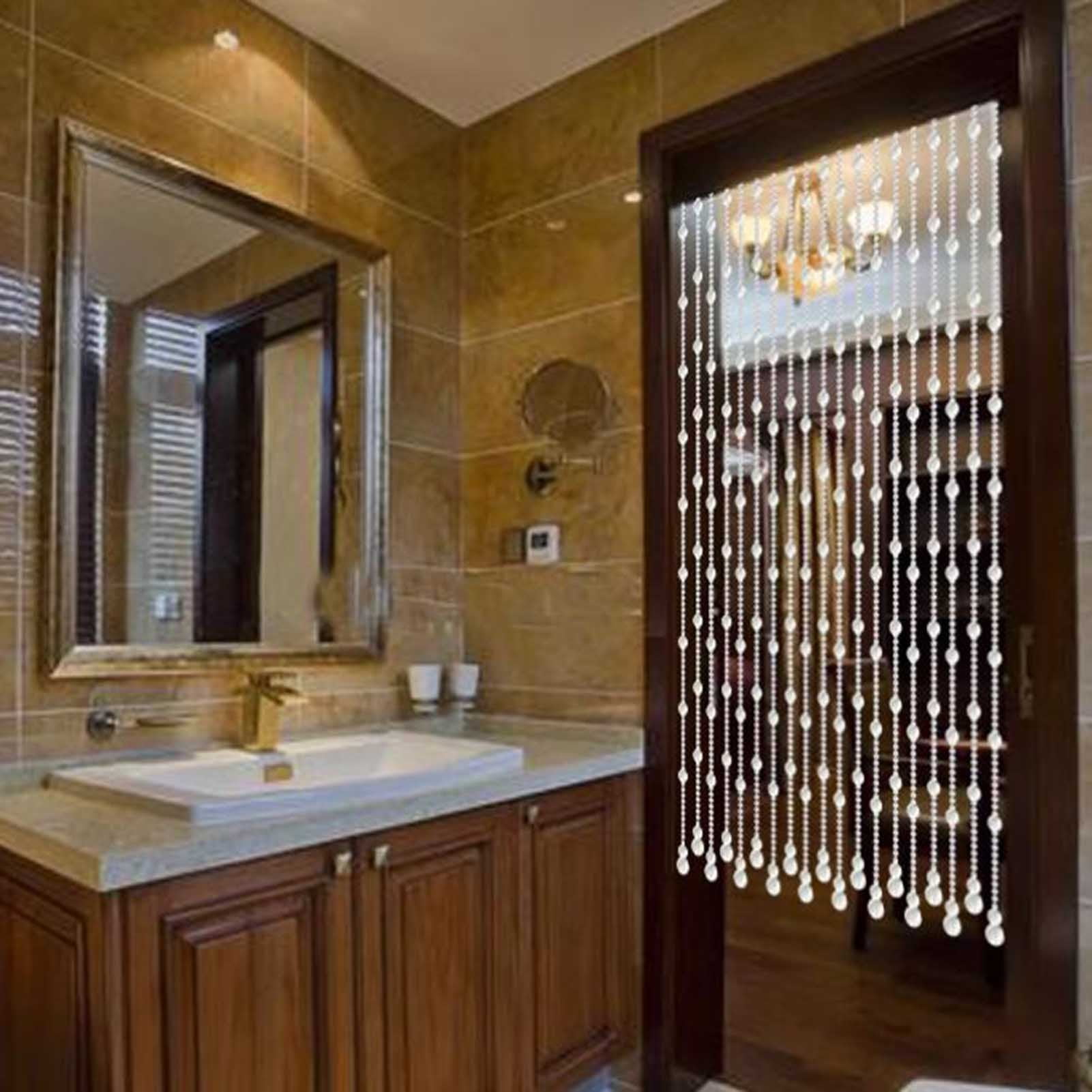Bead Curtain, Door Curtain,Transparent Crystal Curtain, Hanging Bead Curtain,Wall Decoration and Room Divider,Garden DIY Decoration Ornament