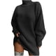 thumbnail image 1 of Puntoco-suéter informal de manga larga para mujer, suéter tejido de Color sólido con cuello alto holgado, liquidación de Navidad Puntoco Puntoco-4675, 1 of 5