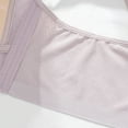thumbnail image 5 of Bigersell Plus Size Sports Bra Discouts Woman Color Comfortable Hollow Out Perspective Bra Underwear No Underwire Lightly Lined Bra Style F-1018 Purples 34BC, 5 of 6