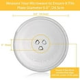 thumbnail image 4 of 9.6 Inch Microwave Plate Spare Microwave Dish Durable Universal Microwave Turntable Glass Plates Round Replacement Plate, 4 of 7