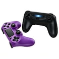 thumbnail image 4 of 2 Pack Gaming Controller for P4/Slim/Pro & PC, Wireless Controller with Dual Vibration & 6-Asix Gyro Motion Control - Black & Purple, 4 of 5