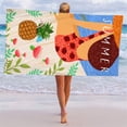 thumbnail image 5 of 1 pieza de toalla de playa de fibra ultrafina de doble rizo con varios estampados, toalla de playa, chal de baño y bloqueador solar Vhermosa BST3051606-4, 5 of 5