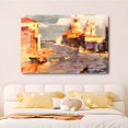 thumbnail image 3 of Póster de lienzo con el río que pasa por la ciudad, decoración de dormitorio, paisaje deportivo, decoración de oficina, regalo, estilo marco, 12 x 18 pulgadas (30 x 45 cm), 3 of 8