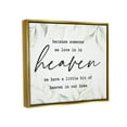 thumbnail image 5 of Stupell Industries Heaven In Our Home Tropical Plant Leaves Design Graphic Art Metallic Gold Floating Framed Canvas Print Wall Art, Design by Lettered and Lined, 5 of 5