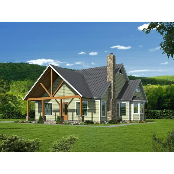 763-13752: Traditional Country 3 Bed, 4 Bath Luxury Home Plan, 2300 Sq Ft: Full Blueprints with License to Build by Home Plan Marketplace - Lesuto