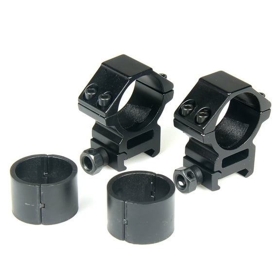 TACFUN 2PCS Scope Mount 1"/ 25mm & 30mm Ring 20mm Weaver Picatinny Rail Medium Profile