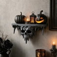 thumbnail image 6 of Gothic Skull Shelf, Wall Mounted Halloween Decor Storage with Ice Spike Details, Dark Floating Shelf for Bedroom Bathroom Study and Small Trinkets, 6 of 7