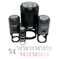 thumbnail image 1 of Border Terrier Dog Outline Self-Inking Rubber Stamp Ink Stamper - Purple Ink - Small 3/4 Inch, 1 of 7