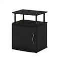 thumbnail image 6 of Furinno Jaya 2-Tier Side Table, Black Closed Storage End Table, Night Stand, Bedside Table for Living Room, Bedroom, Home Office, Darkwood, 6 of 8