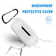 thumbnail image 4 of Funda de silicona suave para auriculares con mosquetón para Redmi Buds 4 Lite (blanco), 4 of 6
