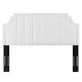 thumbnail image 6 of Tufted Headboard, Full Queen Size, Velvet, White, Modern Contemporary Urban Design, Bedroom Master Guest Suite, 6 of 10
