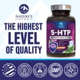 thumbnail image 4 of 5-HTP Supplement - 5-HTP 200mg Per Serving - Extra Strength 5HTP (5-Hydroxytryptophan) Griffonia Simplicifolia - Supports Restful Sleep, Natural Calm & Brain Health - Bottled in USA - 120 Capsules, 4 of 9