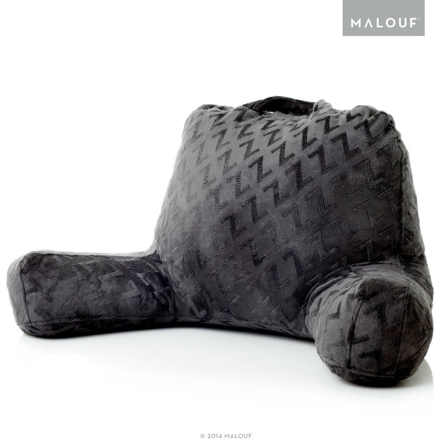 Z Foam Filled Reading Pillow With Super Soft Velour Cover Walmart