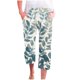 thumbnail image 1 of Pantalones Casuales de Mujer de Impresión Floral Cintura Elástica Suelta, Pantalones de Pierna Ancha Recta con Bolsillos, 1 of 6