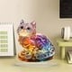 thumbnail image 4 of Vibranted Color 2D Kitten Acrylic Desk Decoration Ornament for Home and Work Office Decorations, 4 of 4