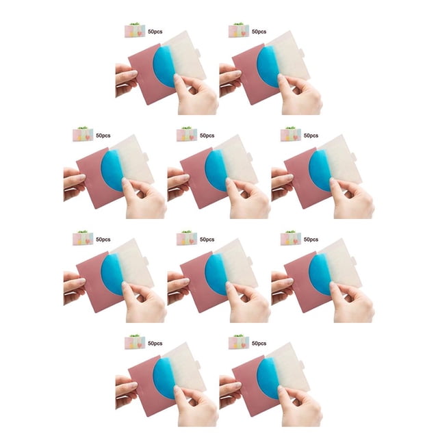 Hojas absorbentes de aceite Seitruly 50 piezas para adultos Tipo 8 10x7cm