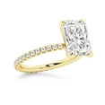 thumbnail image 6 of ESTE ORIGIN 2.5CT Radiant Cut Lab-Grown Diamond Engagement Ring Set – Bridal Wedding Ring Set in 10K Yellow Gold Solitaire Stackable Ring Set for Her US 10, 6 of 10