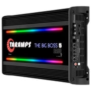 Taramps The Big Boss 5 Bass Black Monoblock RGB Effects 0.5~2 Ohms 5000 Watts Rms Multi-Impedance Digital Amplifier Car Audio System, LED Monitor Indicator, Class D, Crossover, 5k amp, Great for Subs