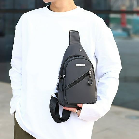 Sling Bags for Men, Business Chest Bag For Men - Casual Crossbody Sling Pack - Versatile Fitness Cycling Front Bag - Outdoor Travel Convenient Shoulder Bag Clearance Sale