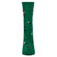 thumbnail image 2 of MeMoi Women's Golfing Santa Holiday Crew Socks - Womens - Female, 9-11, Green, 2 of 3