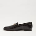 thumbnail image 4 of Sam Edelman Loraine Espresso Almond Toe Slip On Stacked Heel Fashion Loafers (Espresso, 6.5), 4 of 6