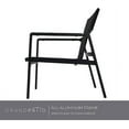 thumbnail image 4 of Grand Patio Outdoor Indoor 3-Piece Bistro Set with Mesh Sling Armchairs, Conversation Set with Side Table, Weather-Resistant Aluminum, Mesh Sling, Black, 4 of 9