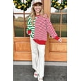 thumbnail image 5 of Chic Green Stripe Color Block Sweatshirt – Perfect for Casual Outings This Spring, M, 5 of 11