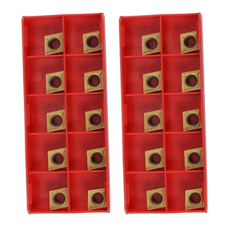 

20PCS Carbide Insert CCMT09T304 CCMT32.51 US735 Metal Turning Tool Tools Lathe