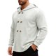 thumbnail image 1 of Ceisia Men's Outdoor Sports Jacket Hooded Long Sleeve Winter Slim Fit with Button Gift with Pockets, 1 of 8