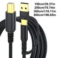 thumbnail image 3 of Printer Cable 2 in 1 USB A C to USB B Cable, USB C Cable Braideds Fast speed Printer Cord for Printer, 3 of 7