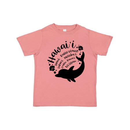 

Inktastic Hawaii Islands with Dolphin Gift Toddler Boy or Toddler Girl T-Shirt