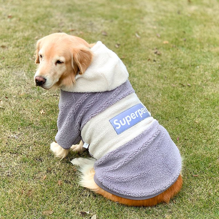 Merbary Dog Hoodie Sweaters with hat Puppy Coats with Hooded Winter  Granular Velvet Warm Clothes Coat for Medium Large Dogs Clothes Apparel -  Walmart.com