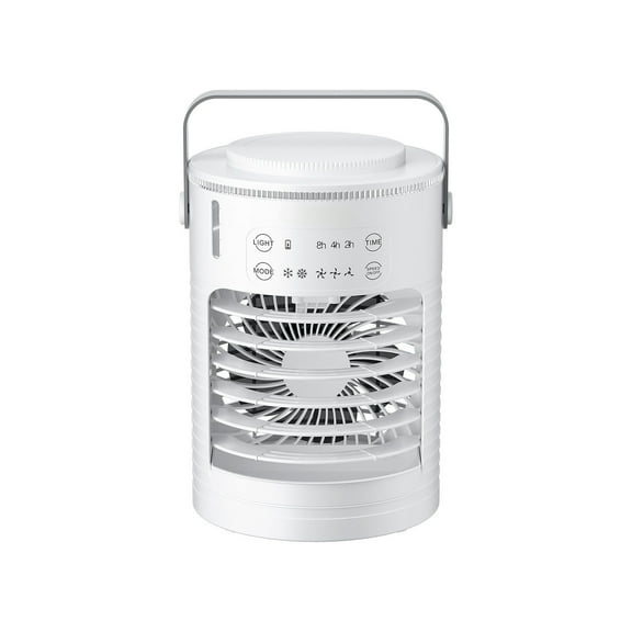 Evaporative Air Cooler & Portable AC - 0.6L Water Tank, 3 Speeds, 4-in-1 Cooling System for Small Rooms