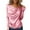 Pink, variant on Lenpel Satin Blouses for Women Trendy Long Sleeve Crew Neck Ruched Curved Hem Dressy T Shirts Business Casual Tops(Pink,X-Large)