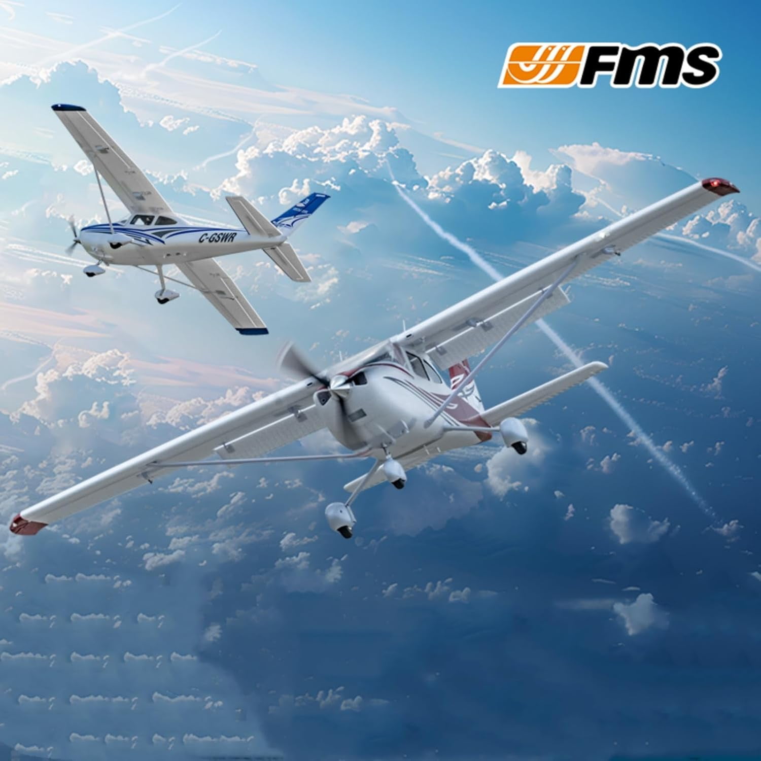 FMS 1500mm Cessna 182 PNP (No Radio, Battery, Charger)