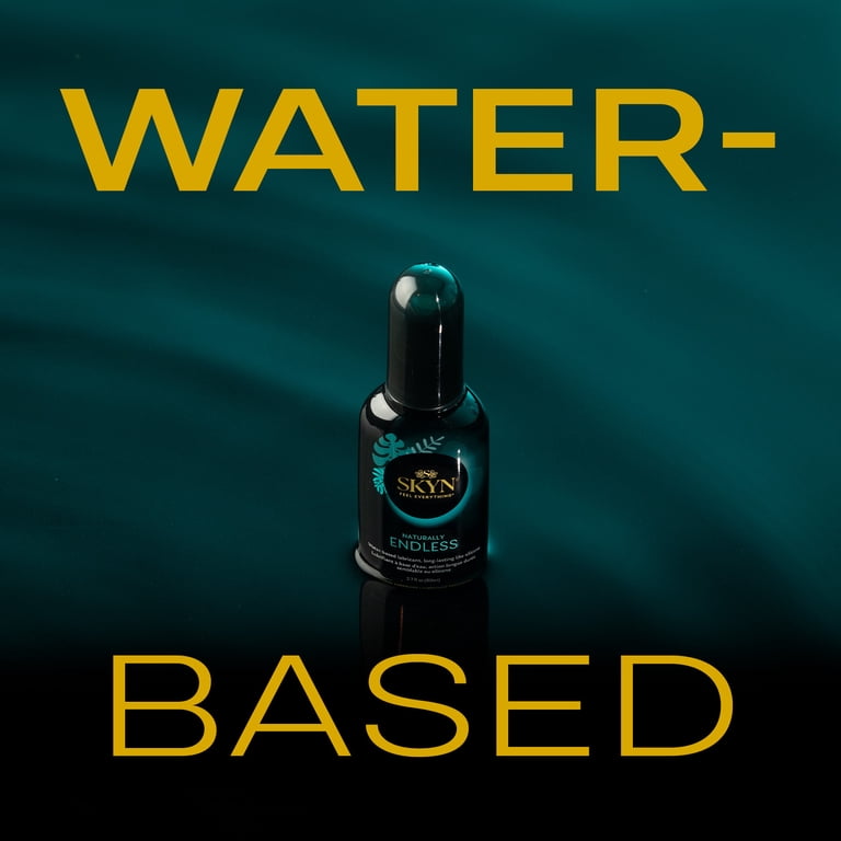 SKYN Naturally Endless Water Based Personal Lubricant - 2.7 fl oz, 1 Pack -  Long Lasting, Safe with Latex & Non-Latex Condoms