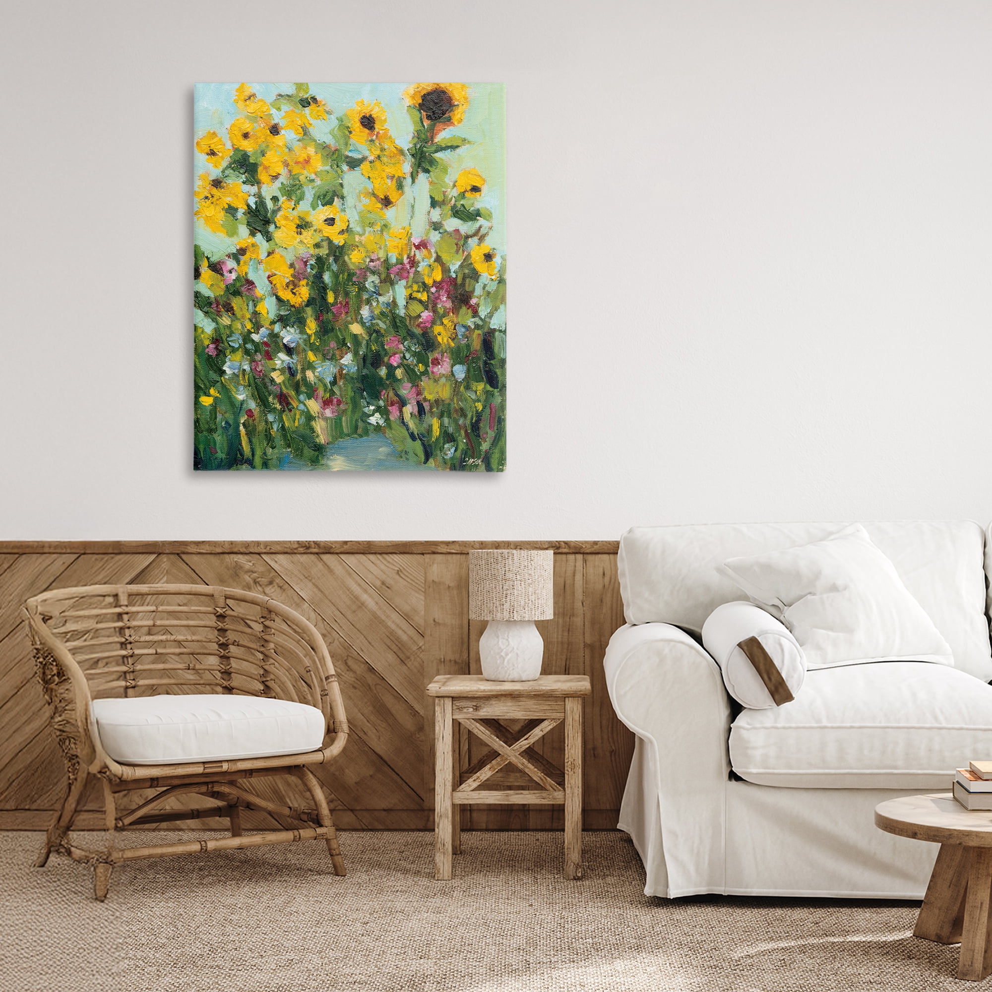 Stupell Industries Sunlit Sunflowers in Garden Canvas Wall Art, design by Carson Overstreet