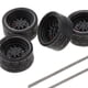 thumbnail image 3 of Paquete de 4 ruedas y neumáticos para vehículos modificados a escala 1:64, de metal fundido. Juguete general. estilo 5, 3 of 6