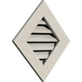 thumbnail image 2 of 22"W x 22"H Diamond Gable Vent (28 3/8"W x 28 3/8"H Frame Size): Primed, Functional, Smooth Pine Gable Vent w/ 1" x 4" Flat Trim Frame, 2 of 12