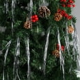 thumbnail image 3 of 3000 Strands Silver Tinsel Icicles for Christmas Tree Tinsel Christmas Tree Xmas New Years Eve Festivals Decor Birthday Party Supplies, 19.6in/50cm, 3 of 7