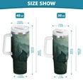 thumbnail image 6 of Yayeee 30oz Stainless Steel Tumbler with Straw and Handle Double-Wall Insulated Travel Water Bottle, Forest House, 6 of 8